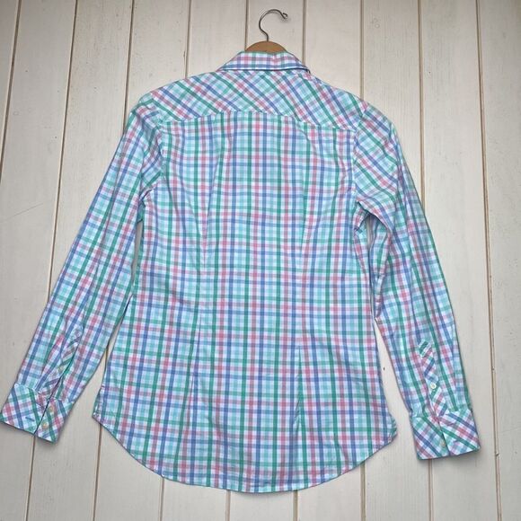 Pastel Plaid Cotton Button Down Shirt​ - Picture 6 of 13
